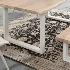 Auslauf ? Helle Essgruppe Mit Bank - Tilveta II (sechsteilig) ? -Cassna shop helle essgruppe mit bank 4 kunstleder stuehlen tilveta ii 03