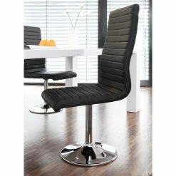 Top 10 ? Hochglanztisch Weiß & Drehstühle Schwarz - Curt (fünfteilig) ? -Cassna shop hochglanztisch weiss drehstuehle schwarz fuer kueche esszimmer curt 04