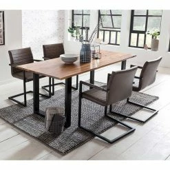 Schlussverkauf ✔️ Industrial Esstisch Kombination - Imbira (fünfteilig) ?