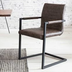 Schlussverkauf ✔️ Industrial Esstisch Kombination - Imbira (fünfteilig) ? -Cassna shop industrial esstisch kombination mit vier armlehnen schwingstuehlen imbira 05