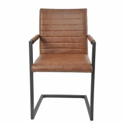 Auslauf ? Industry Esstisch & 4 Schwingsessel - Ashford (fünfteilig) ? -Cassna shop industry esstisch 4 schwingsessel in braun kunstleder ashford 03