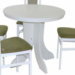 Aktion ✔️ Komplette Essgruppe In Rund - Tabitanos (fünfteilig) ? -Cassna shop komplette essgruppe in rund weiss gruen tabitanos 02