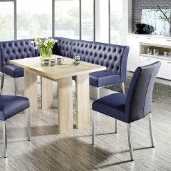 Rabatt ? Kunstleder Eckbank Gruppe In Blau - Lumbia (vierteilig) ? -Cassna shop kunstleder eckbank gruppe in blau und sonoma eiche lumbia 03