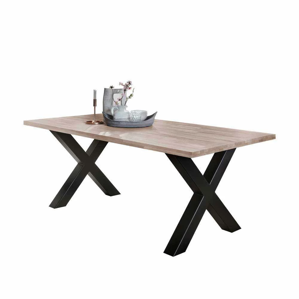 Bestpreis ? Loft Essgruppe Rumenia Mit Eichentisch X-Gestell (siebenteilig) ? 6 Bestpreis ? Loft Essgruppe Rumenia Mit Eichentisch X-Gestell (siebenteilig) ? – Bild 6