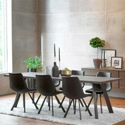 Beste Bewertungen von ? Loft Sitzgruppe Für 6 Personen Namac Mit Tisch In Eiche Rauchfarben (siebenteilig) ?