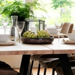 Angebote ? Loft Tisch Eiche White Wash & 6 Stühle Pulva In Braun Microfaser (siebenteilig) ❤️ -Cassna shop loft tisch eiche white wash 6 stuehle in braun microfaser pulva 03