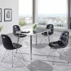 Neu ? Loft Tischgruppe In Schwarz Weiß Wancora Mit Schalenstühlen (fünfteilig) ? -Cassna shop loft tischgruppe in schwarz weiss mit schalenstuehlen wancora 01