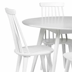 Bestpreis ✨ Massivholz Essgruppe In Weiß - Delsalo (fünfteilig) ? 8 Bestpreis ✨ Massivholz Essgruppe In Weiß - Delsalo (fünfteilig) ? -Cassna shop massivholz essgruppe in weiss mit tisch rund 115cm delsalo 02