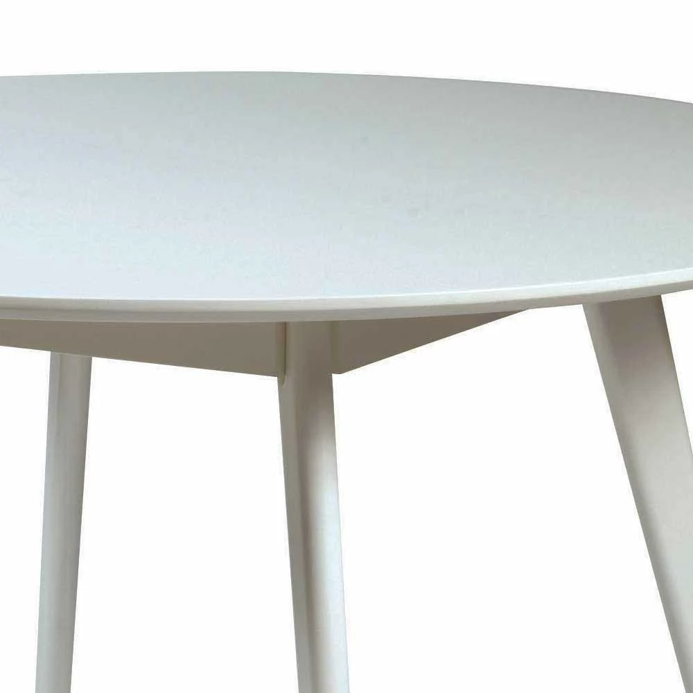 Bestpreis ✨ Massivholz Essgruppe In Weiß - Delsalo (fünfteilig) ? 5 Bestpreis ✨ Massivholz Essgruppe In Weiß - Delsalo (fünfteilig) ? – Bild 5