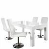 Großhandel ? Moderne Essgruppe Mit 4 Drehstühlen - Baiamare (fünfteilig) ?