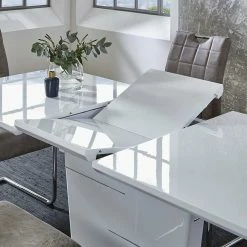 Rabatt ? Moderne Esszimmergruppe Möbel Set - Grossaro (fünfteilig) ? -Cassna shop moderne esszimmergruppe moebel set ausziehtisch schwingstuehle grossaro 03