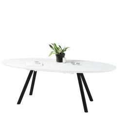 Bestpreis ? Ovaler Esstisch & Design Stühle - Atrodata (siebenteilig) ✔️ -Cassna shop ovaler esstisch design stuehle mit blumen motiv atrodata 03