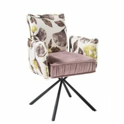 Bestpreis ? Ovaler Esstisch & Design Stühle - Atrodata (siebenteilig) ✔️ -Cassna shop ovaler esstisch design stuehle mit blumen motiv atrodata 06