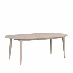 Coupon ? Ovaler Esstisch Eiche White Wash & 4 Stühle Pessoa Mit Webstoff Grau (fünfteilig) ? -Cassna shop ovaler esstisch eiche white wash 4 stuehle mit webstoff grau pessoa 05