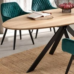 Aktion ? Ovaler Tisch Mit 4 Stühlen - Redros (fünfteilig) ? -Cassna shop ovaler tisch mit 4 stuehlen in dunkelgruen redros 02