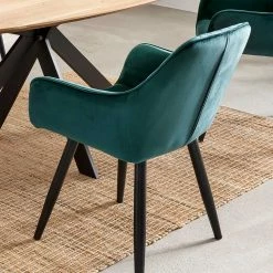 Aktion ? Ovaler Tisch Mit 4 Stühlen - Redros (fünfteilig) ? -Cassna shop ovaler tisch mit 4 stuehlen in dunkelgruen redros 03