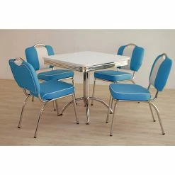 Besorgen ✨ Retro Bistrogruppe Livonia In Blau (fünfteilig) ?