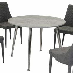 Budget ? Runde Essgruppe Günstig - Later (fünfteilig) ? 8 Budget ? Runde Essgruppe Günstig - Later (fünfteilig) ? -Cassna shop runde essgruppe guenstig in grau dekor beton later 03
