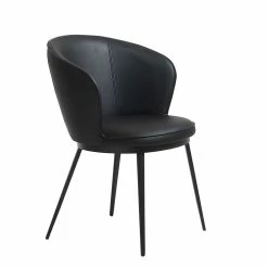 Besorgen ? Runde Essgruppe Mit Tischsesseln - Jansuva (fünfteilig) ? -Cassna shop runde essgruppe mit tischsesseln in schwarz kunstleder jansuva 05