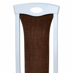 Schlussverkauf ? Runde Tischgruppe In Weiß & Braun - Registran (fünfteilig) ? -Cassna shop runde tischgruppe in weiss braun mit hochlehner stuehlen registran 05