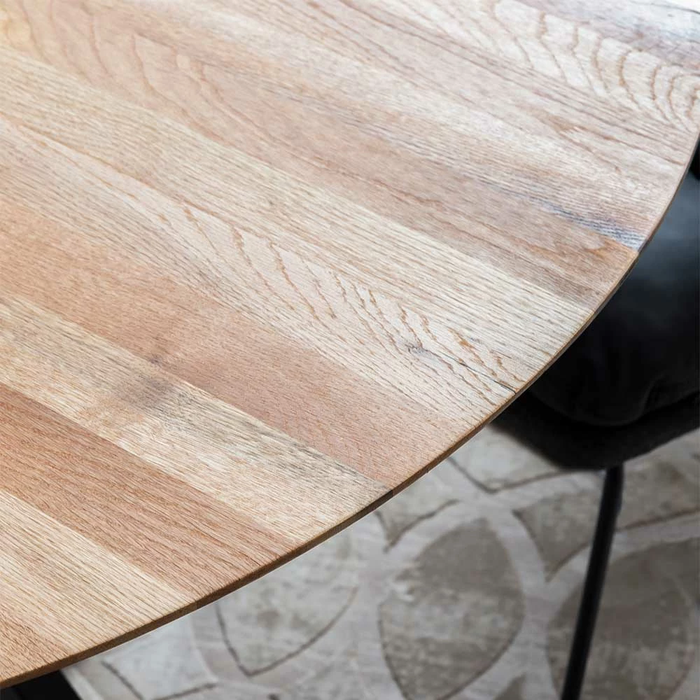 Angebote ? Runder Eichenholz Tisch & 4 Stühle - Violcan (fünfteilig) ? 3 Angebote ? Runder Eichenholz Tisch & 4 Stühle - Violcan (fünfteilig) ? – Bild 3