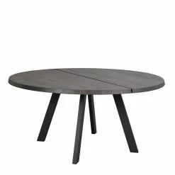 Beste Bewertungen von ? Runder Esstisch Mit Stühlen - Namac (siebenteilig) ? -Cassna shop runder esstisch mit stuehlen in eiche dunkel grau schwarz namac 03