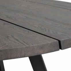 Beste Bewertungen von ? Runder Esstisch Mit Stühlen - Namac (siebenteilig) ? -Cassna shop runder esstisch mit stuehlen in eiche dunkel grau schwarz namac 05