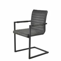 Großhandel ? Runder Esstisch & Schwingstühle - Troy (fünfteilig) ✨ -Cassna shop runder esstisch schwingstuehle in anthrazit schwarz troy 04