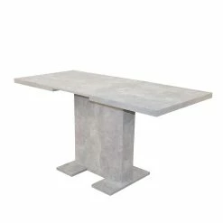 Billig ? Säulentisch & Freischwinger Stühle - Sutarain (fünfteilig) ? -Cassna shop saeulentisch freischwinger stuehle in betonoptik schwarz chrom sutarain 02