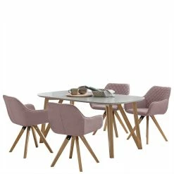 Am billigsten ⌛ Scandi Essgruppe Mit 4 Tischsesseln - Restania (fünfteilig) ⭐