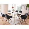 Bestes Angebot ? Scandi Esszimmer Tischgruppe - Gionno (siebenteilig) ? -Cassna shop scandi esszimmer tischgruppe mit samt armlehnenstuehlen gionno 01