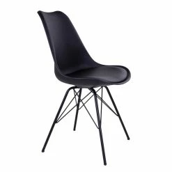 Bester Verkauf ? Scandi Tisch & Vier Schalenstühle - Bronca (fünfteilig) ❤️ -Cassna shop scandi tisch vier schalenstuehle in schwarz weiss bronca 06