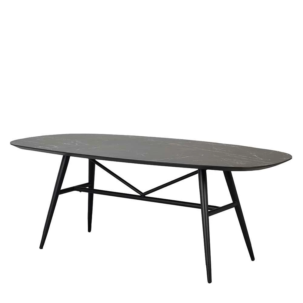 Billig ❤️ Schwarzer Esstisch & Samtstühle - Lacadossa (siebenteilig) ? 4 Billig ❤️ Schwarzer Esstisch & Samtstühle - Lacadossa (siebenteilig) ? – Bild 4