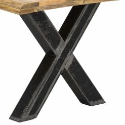 Brandneu ? Set Baumkantentisch & Tischsessel - Chicola (fünfteilig) ? -Cassna shop set baumkantentisch tischsessel als freischwinger in braun chicola 04