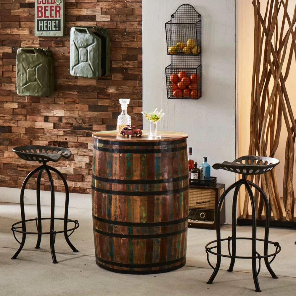 Am billigsten ⌛ Set Design Bar Mit Weinfass Bartisch - Alicudy (dreiteilig) ✨ 3 Am billigsten ⌛ Set Design Bar Mit Weinfass Bartisch - Alicudy (dreiteilig) ✨ – Bild 3