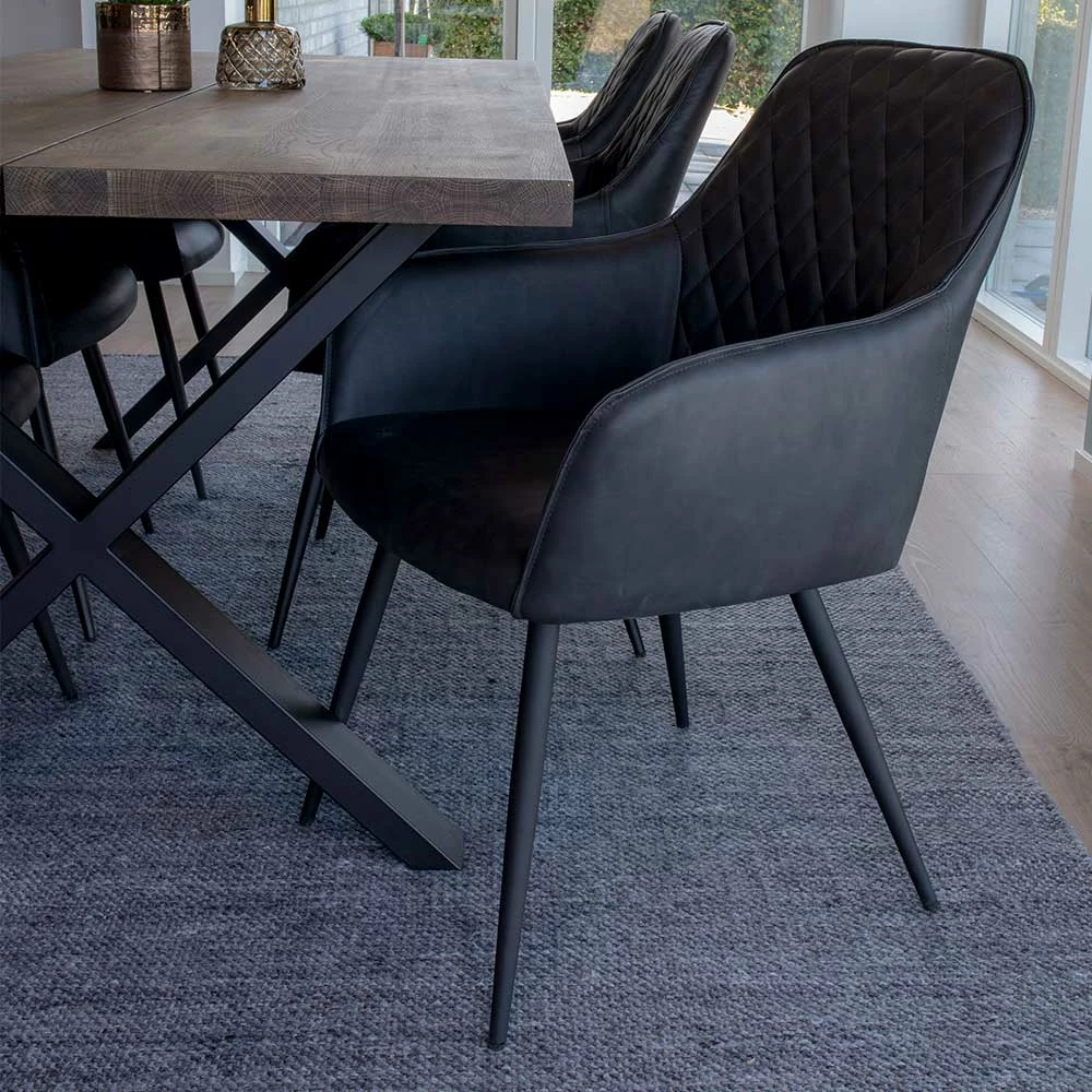 Besorgen ❤️ Set Loft X-Fuß Tisch & Tischsessel - Ghaz (siebenteilig) ? 3 Besorgen ❤️ Set Loft X-Fuß Tisch & Tischsessel - Ghaz (siebenteilig) ? – Bild 3