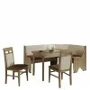 Budget ? Set Truheneckbank & Tisch & Stühle - Tireveta (vierteilig) ? -Cassna shop set truheneckbank tisch stuehle in braun beige tireveta f