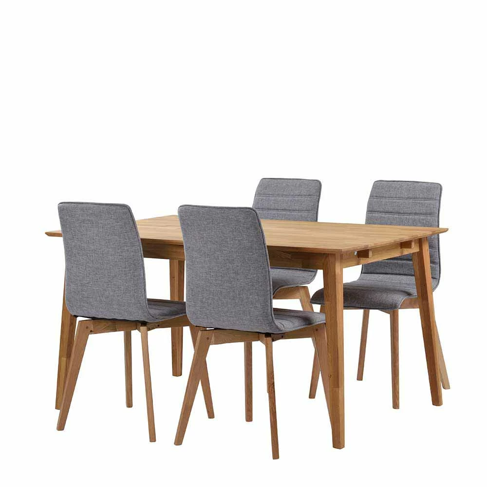 Aktion ⌛ Sitzgruppe In Eiche & Grau - Number (fünfteilig) ? 1 Aktion ⌛ Sitzgruppe In Eiche & Grau - Number (fünfteilig) ?