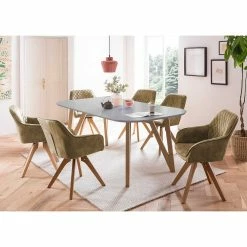 Besorgen ? Skandi Essgruppe Mit Samtstühlen - Inizio (siebenteilig) ?