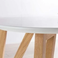 Blitzangebot ? Skandi Esstisch & Tischsessel - Movay (fünfteilig) ? -Cassna shop skandi esstisch tischsessel in gelb stoff natur movay 05