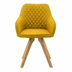 Blitzangebot ? Skandi Esstisch & Tischsessel - Movay (fünfteilig) ? -Cassna shop skandi esstisch tischsessel in gelb stoff natur movay 06