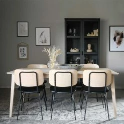 Schlussverkauf ⌛ Skandi Esszimmergruppe Möbelset - Pessoa (siebenteilig) ?