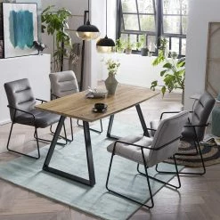 Schlussverkauf ? Skandi Tischgruppe Mit Armlehnenstühlen - Rasimo (fünfteilig) ?