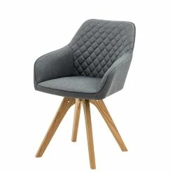 Budget ? Skandi Tischgruppe Mit Armlehnstühlen - Lusa (fünfteilig) ? -Cassna shop skandi tischgruppe mit armlehnstuehlen in grau eiche lusa 03