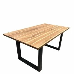 Blitzangebot ? Teak Tisch Mit U-Füßen & Drehsessel - Cionga (fünfteilig) ? -Cassna shop teak tisch mit u fuessen drehsessel in rosa samt buche cionga 04