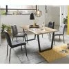 Billig ? Tisch Baumkante Dekor & Stühle Kombi - Asgar (fünfteilig) ?