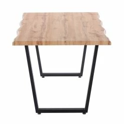 Billig ? Tisch Baumkante Dekor & Stühle Kombi - Asgar (fünfteilig) ? -Cassna shop tisch baumkante dekor stuehle kombi mit stoffbezuegen in grau asgar 04