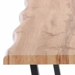 Billig ? Tisch Baumkante Dekor & Stühle Kombi - Asgar (fünfteilig) ? -Cassna shop tisch baumkante dekor stuehle kombi mit stoffbezuegen in grau asgar 05