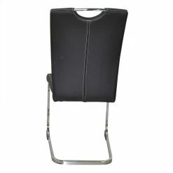 Bestpreis ? Tisch Betonoptik & Kunstlederstühle - Fulvios (fünfteilig) ? -Cassna shop tisch betonoptik kunstlederstuehle in schwarz mit schwinggestell fulvios 05