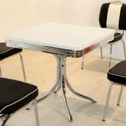 Blitzangebot ? Tischgruppe Für 4 Personen Barataria Im Retro American Style (fünfteilig) ✨ -Cassna shop tischgruppe fuer 4 personen im retro american style barataria 02